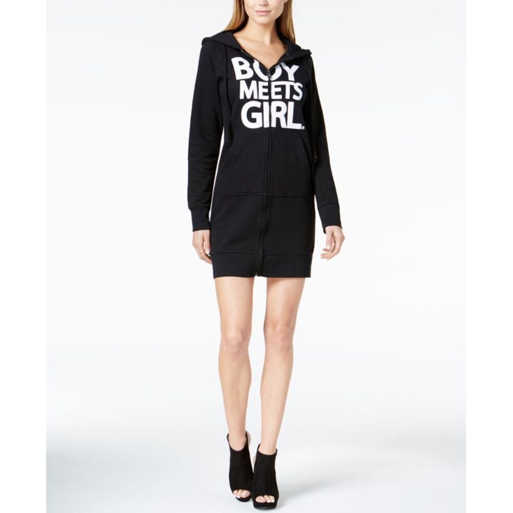 Boy Meets Girl. Graphic Hoodie Dress